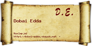 Dobai Edda névjegykártya